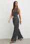Beli Belted Palazzo Leg Jumpsuit