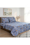 Double Size Plaid Pattern Multipurpose Bedspread Quilted (Pique Set) Set 4 Pieces with Pillowcases, 6 Pieces with Elastic Sheets - 3