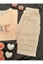 Women's Patterned Cotton Short Sleeve Crew Neck Pajama Set - 3