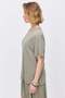 Women's Soft Textured T-Shirt with Side Slits - 3