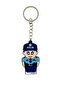 Male Police Figure - Plastic Keychain