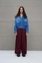 Burgundy Pleated High Waist Trousers 18205 - 2