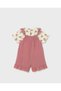 Baby Girl Jumpsuit and Printed T-Shirt Set 6 Months 4 Years Old Cream - 2
