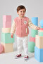100% Welsoft Plush Unisex Rose Dried College Coat 1-5 Years - 3