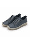 Genuine Leather Casual Shoes with Rubber Laces