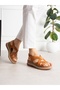 Valenra Tan Genuine Leather Women's Sandals - 2