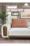 1 Piece Cover - Box Model with Zipper - Large Back Cushion Pillow - Teddy Fabric