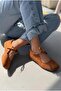 Belith Tan Suede Women's Ballerinas - 4
