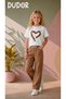 Girls' Stone Printed T-Shirt and Loose-Leg Pants Set - Holiday Collection - 2