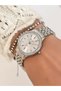 Steel Strap 2 Year Warranty 3 Atm Waterproof Women's Wristwatch + Bracelet Gift