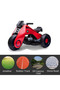 Rechargeable Kids Electric Motorcycle Tricycle with Button Control Light & Music Red - 5