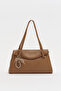 Double Handle Charm Detailed Shopper Bag Brown - 2