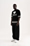 Men's Patterned Knitwear T-Shirt Black - 8