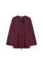 Side Slit Sweatshirt in Plum Color