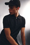 Quick-Drying Cotton Regular Fit Short-Sleeved Polo Black T-Shirt G8082Ax26Sp