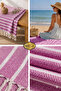 |   100% Cotton Woven Peshtemal Towel |   Beach & Bath Towel |   100X170 cm - 4