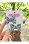 Glitter Shimmering Gray Platinum Mini Bow Clip Buckle