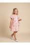 Girl's Floral Embroidered Design Dress - 3