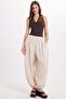 Women's Relax Fit Comfortable Cut Viscose Fabric Wide Leg Stone Pants