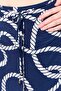Women Allover Print Mini Skirt, Navy - 3