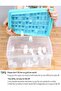 Ice Cube Tray with Lid and Bin for Freezer, Easy Release 66 Nugget Ice Tray with Cover, Storage Container, Scoop. Perfect Small Ice Cube Maker Tray & Mold. Flexable Durable Plastic, BPA Free - 2