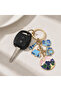 Camping & Nature Themed Keychain – Stylish Bag Ornament with Camera, Tent, and Mountain Figures