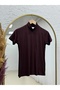 Çakıl Half Fisherman Short Sleeve Badi-Ee233 Brown