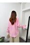 Lace and Ruffle Detailed Tie-Neck Slim Modal Fabric Shirt 5306 - - 7