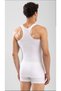 Men's White Cotton Ribbed Rambo Sports Athlete Undershirt 3-Piece Set - 3