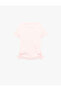 Butterfly Embroidered Short Sleeve Crew Neck Cotton T-Shirt - 4