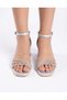 Girl's Heeled Evening Dress Shoes with Glitter Stones, Stylish Wedding Party Comfortable Fit - 2