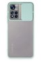 Ilkeshop New Redmi Note 11t Case Palm Frosted Camera Sliding Silicone (113936) - Turquoise