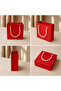 5-Piece Red Cardboard Gift Bag with Drawstring Mini Bag 15X7 cm Party Birthday Wedding Candy Bag - 2