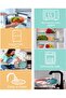 Wheat Straw Dinnerware Set, 50-Piece Reusable Plates and Bowls with Cutlery, Multi-Coloured Kitchen Set - 3