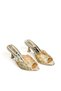 Women's Slippers with Heels, Gold Stone Beaded Evening Dress, New Season F400 - 7