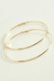 Ilkeshop Flat Metal Hoop Earrings 9-10 (03015) Cm-9 cm