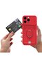 Ilkeshop New iPhone 16 Case Zuma Silicone with Business Card Holder and Ring (10319) - Pink - 2