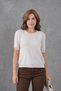 Women's Crew Neck Premium Yarn Knitwear Blouse 12273 - 3