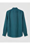 Petrol Regular Fit 100% Linen Men's Shirt - 2
