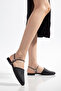 Women's Closed-Front Stoned Daily Straw Pointed Toe Sandals & Slippers - Order One Size up