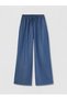 Vizyon New Season Elastic Waist Wideleg Women's Jean Trousers - 5