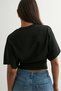 Natural Viscose Blouse with Wide Sleeves and Fitted Waist - 5