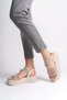 Riley Thin Buckle Stone Striped Orthopedic Sole Women's Sandals Ckt - Cream - 2