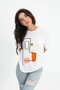 T-shirt Geometric Pattern - Ecru