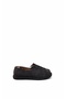 Pearla Bitter Brown Lace Detailed Women's Ballerinas