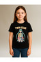 Anime Girl Printed Hero Short Sleeve Girls' T-Shirt (4-13 Years) - 2