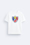 Moldova Printed Crew Neck Black T-Shirt