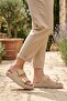 Beige Lightweight Double-Strapped Women's Slippers Pc-55813 Z