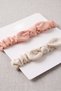 Newborn Baby Girl Bandana Beige Pomegranate Flower