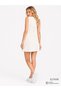 Ecru Standard Fit Regular Cut Sleeveless Crew Neck Women's Knitwear Dress - 6